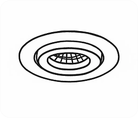 Down Light Housing Outline